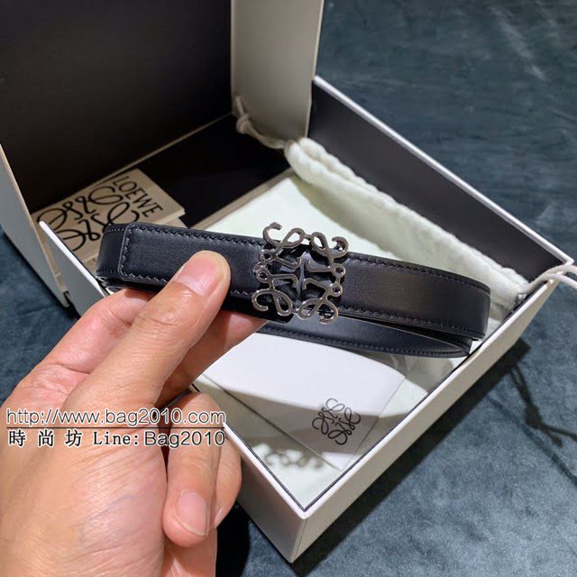 LOEWE女士皮帶 羅意威Anagram圖案帶扣小牛皮腰帶  jjp1328